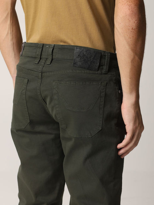 Pantalone Uomo con cinque tasche Verde militare JECKERSON- Francavilla Moda